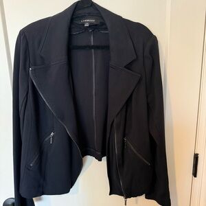 Lane Bryant Black Moto Jacket Size 14